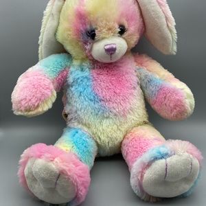 2012 Spring Tie Dye Pastel Bunny Build-a-Bear Super soft & so sweet for Easter